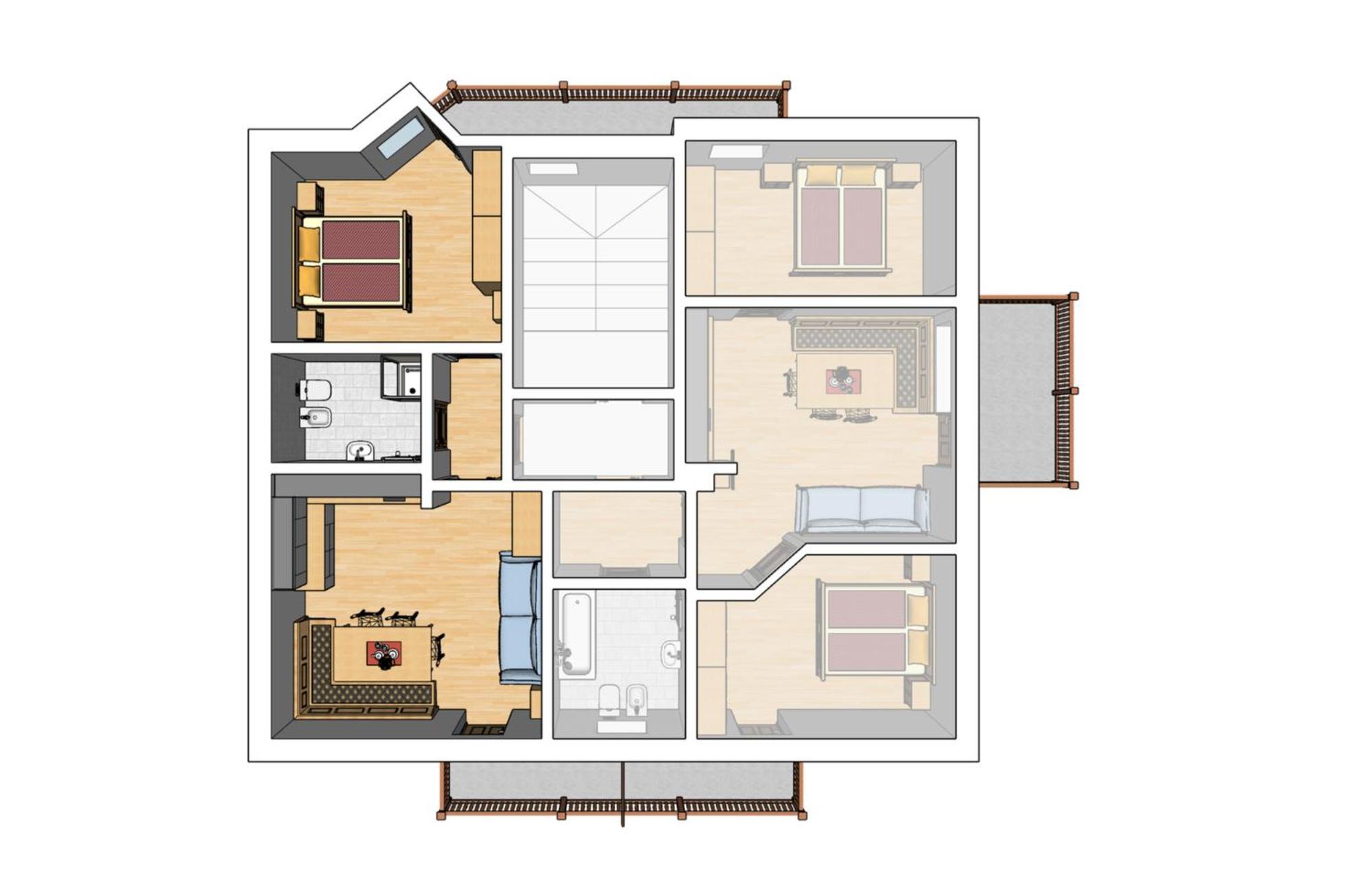 Apartment Fedares Ла Вале Екстериор снимка